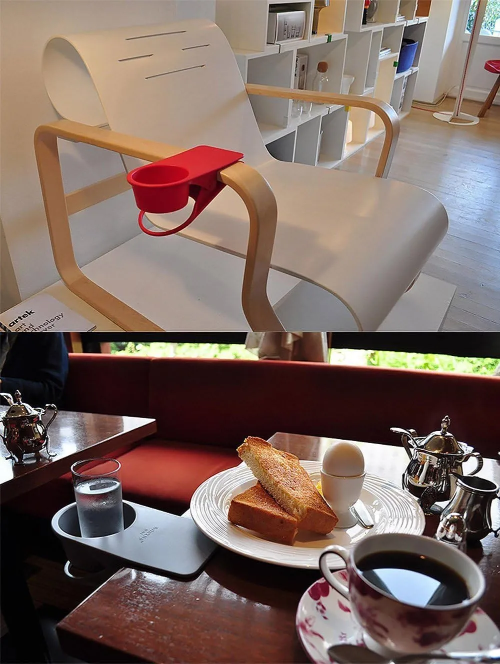 Multi-Functional Side Table Cup Clamp Holder