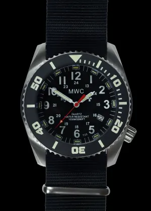 MWC "Depthmaster" 100atm / 3,280ft / 1000m Water Resistant Military Divers Watch in a Stainless Steel Case with GTLS and Helium Valve (10 Year Battery Life)