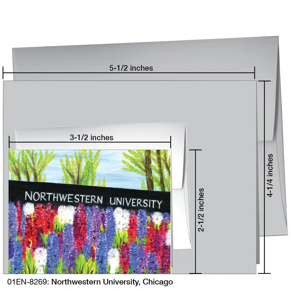 Northwestern University, Chicago, Greeting Card (8269)