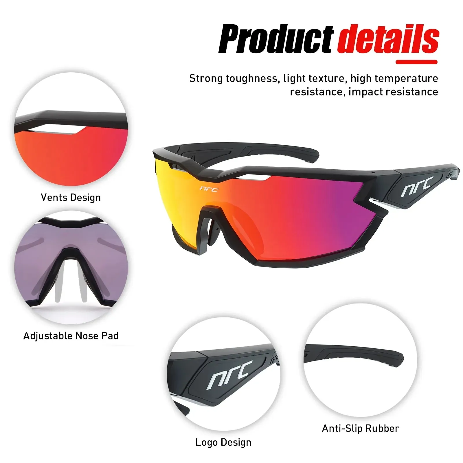 NRC New Arrived X2 Cycling Glasses Man Mountain Bike Bicycle Sport Cycling Sunglasses MTB Cycling Eyewear Woman For Travel