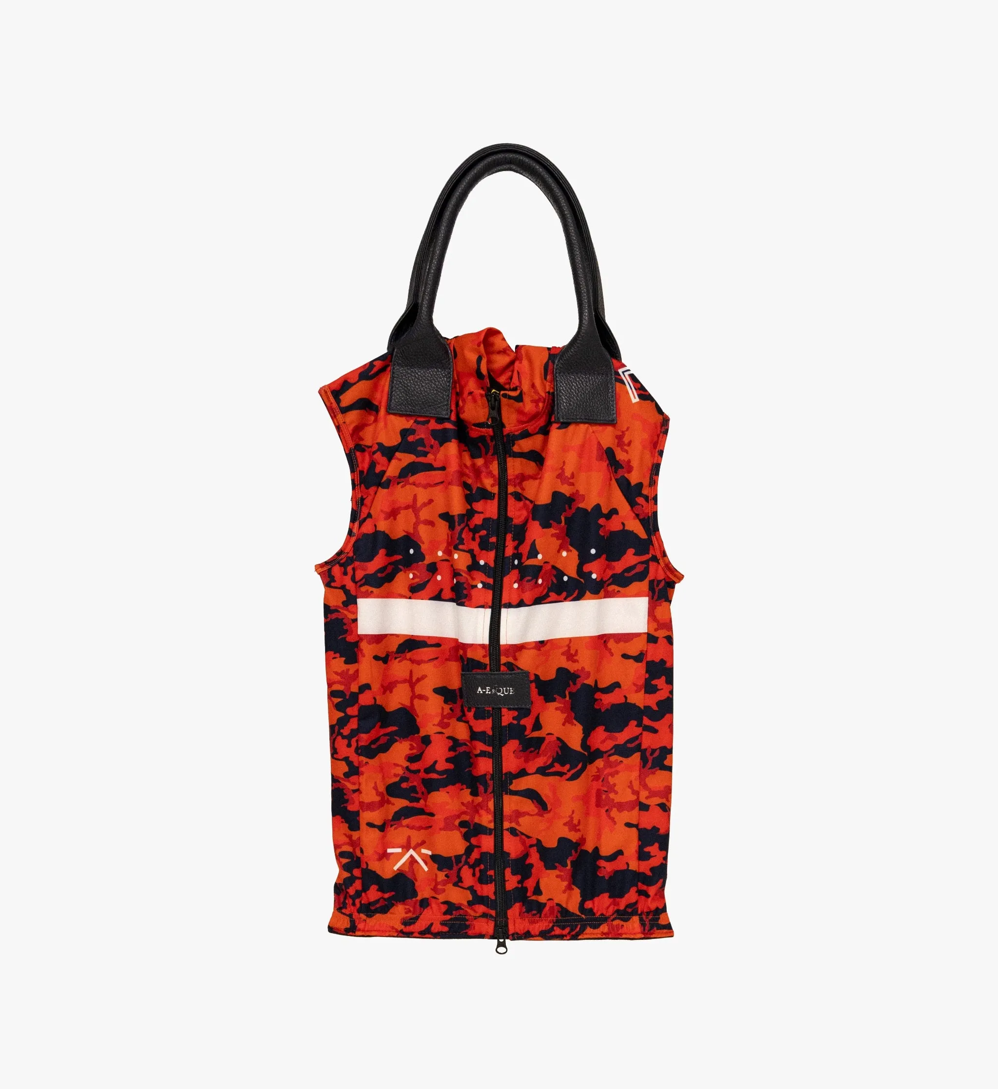 Pedla x A-ESQUE / Upcycled Gilet Tote - Red Camo