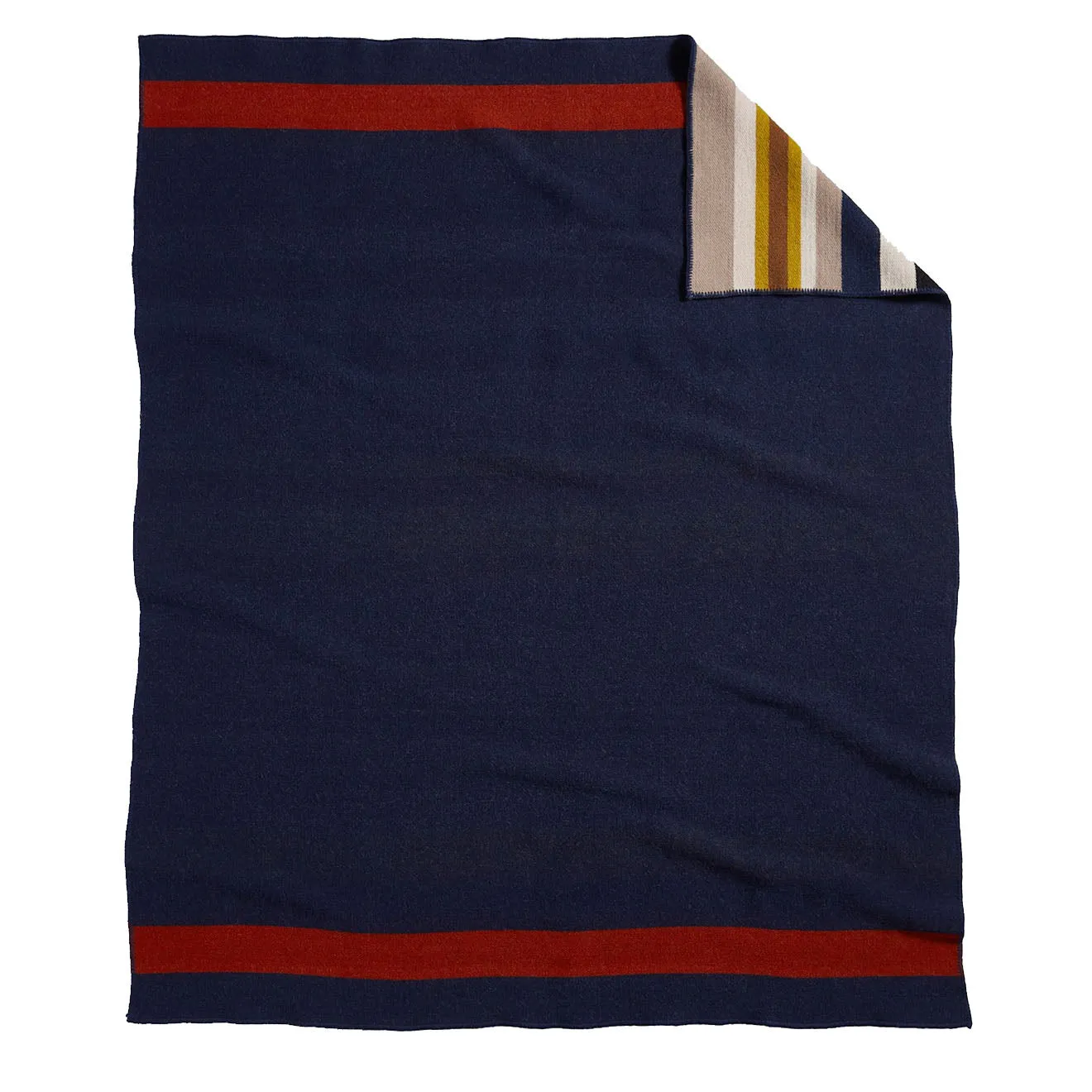 Pendleton Bridger Wool Throw With Carrier Boulder Stripe