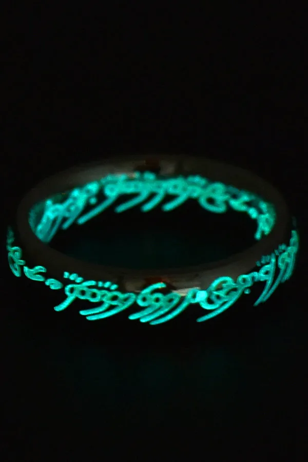 Personalized Stainless Steel Luminous Ring