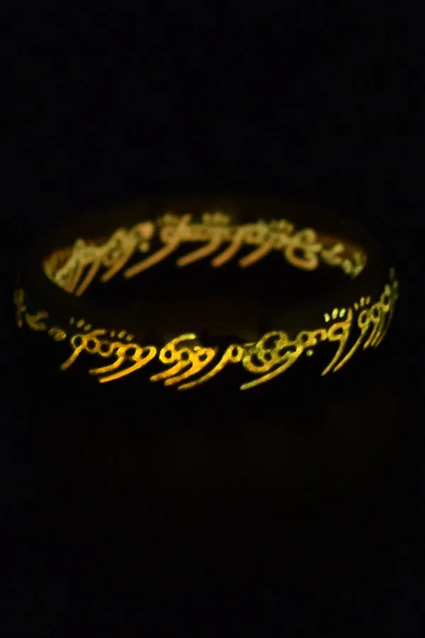 Personalized Stainless Steel Luminous Ring