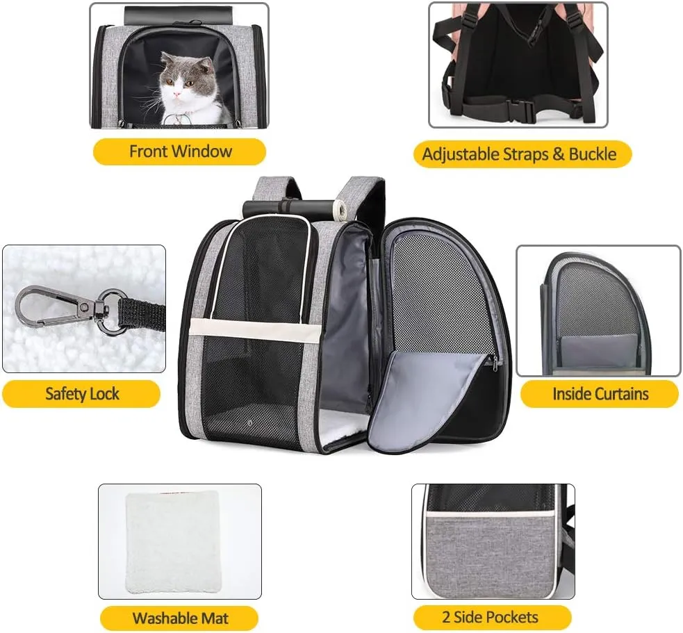 Pet Backpack Carrier for Small Cats Dogs