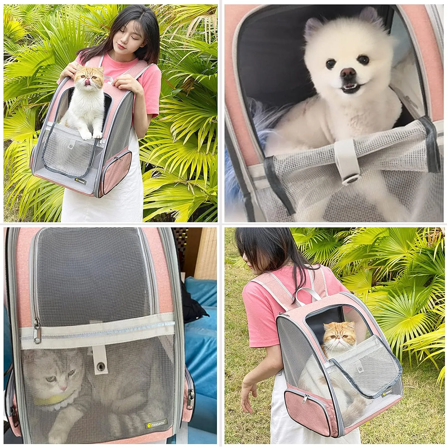 Pet Backpack Carrier for Small Cats Dogs