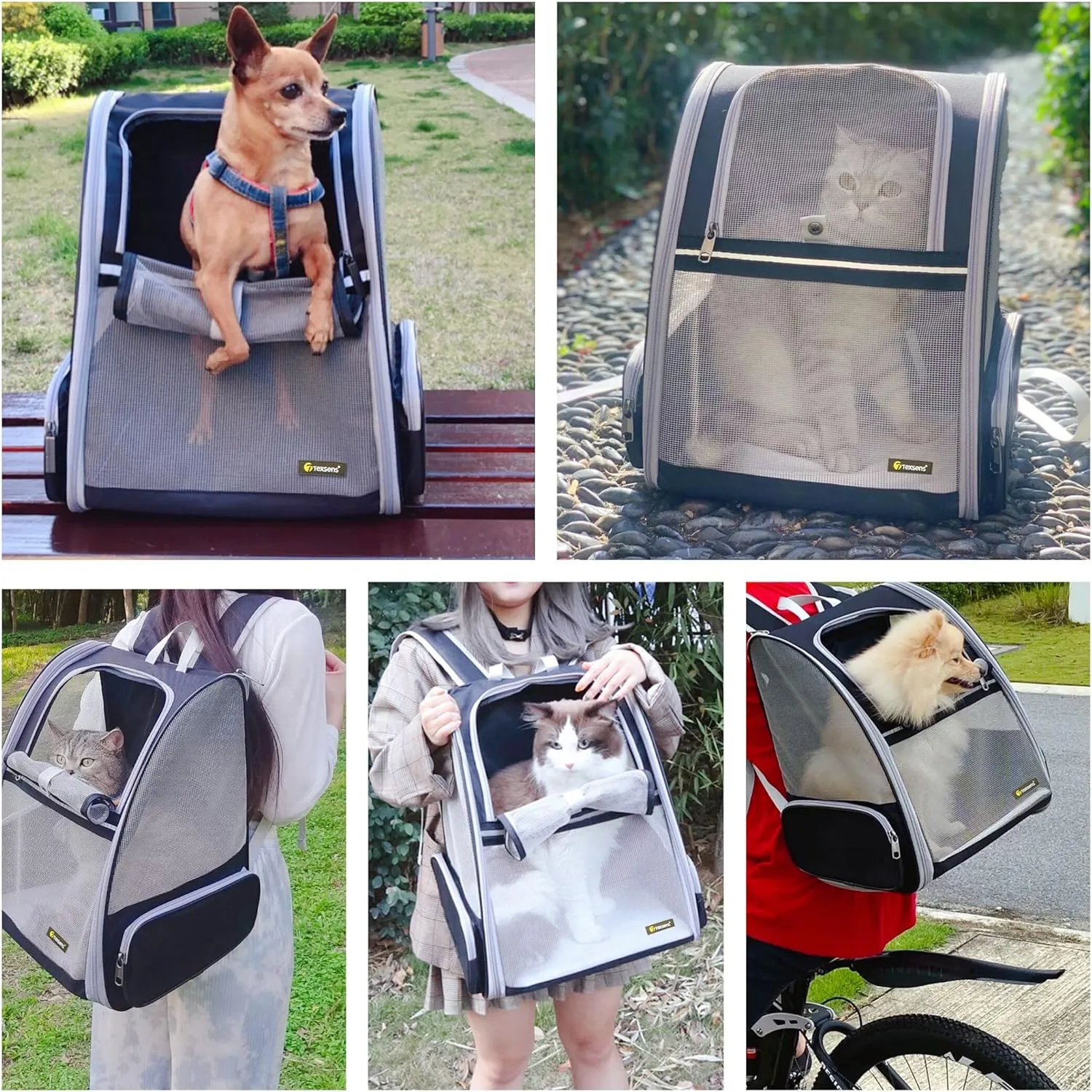 Pet Backpack Carrier for Small Cats Dogs