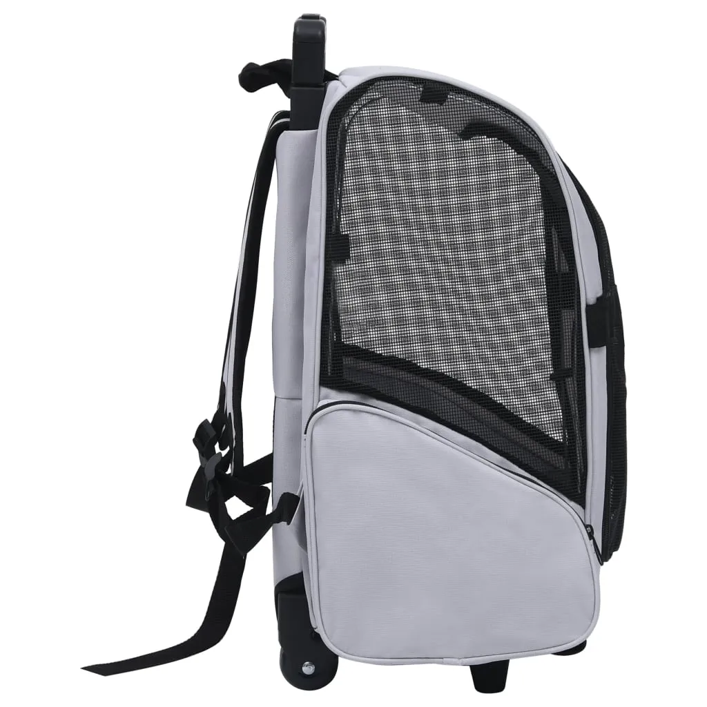 PET TROLLEY, Foldable Cat / Dog Carrier / Travel Stroller / Crate /Backpack Beige