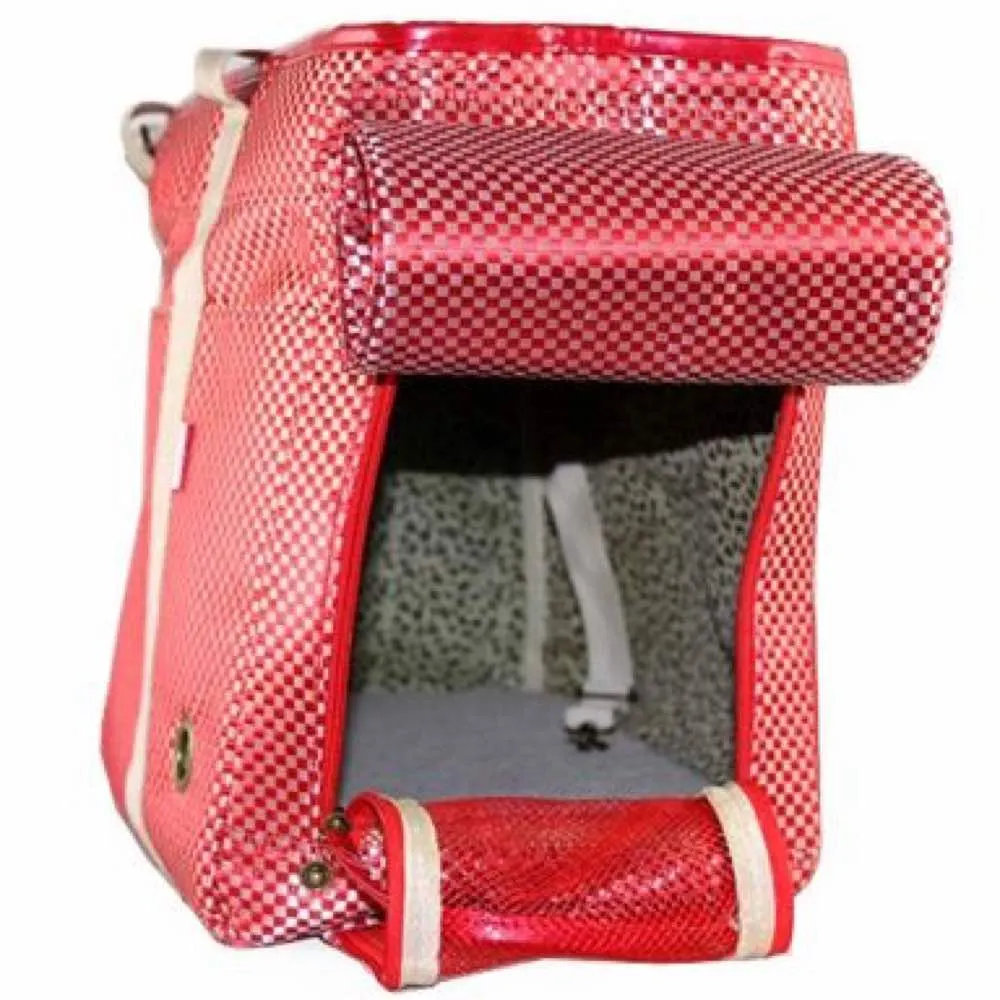 Petcare Pet Carry Bag Red Checkered