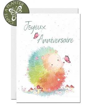 Plantable Birthday Card - Hedgehog