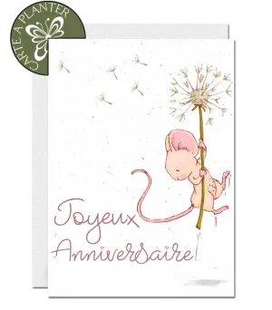 Plantable Birthday Card - Mouse