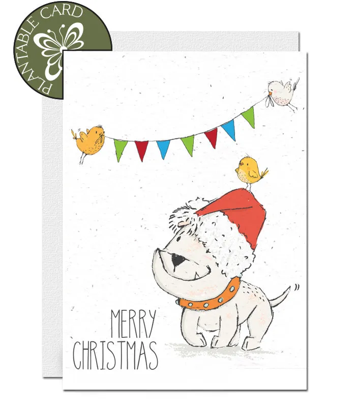 Plantable Christmas Card - Bulldog