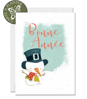 Plantable New Year Card - The Snowman