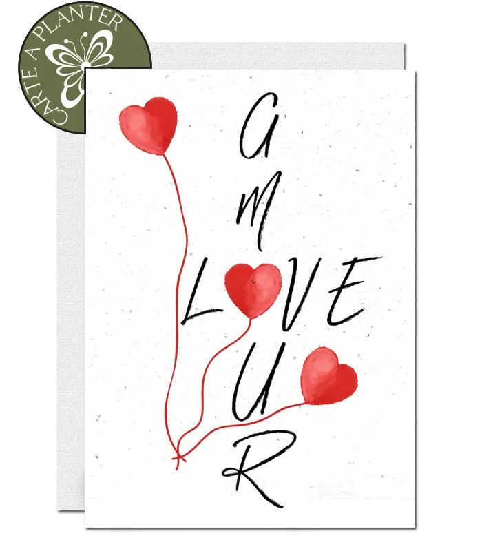 Plantable Valentine's Day Card - Amour