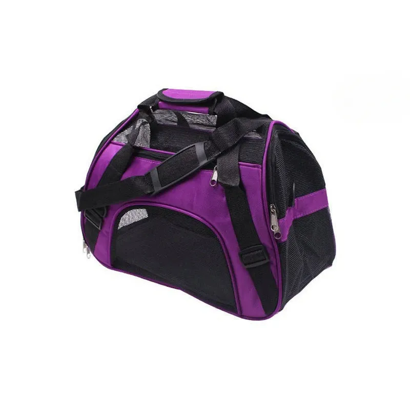 Portable Breathable Pet Travel Carrier Bag - For Dogs & Cats