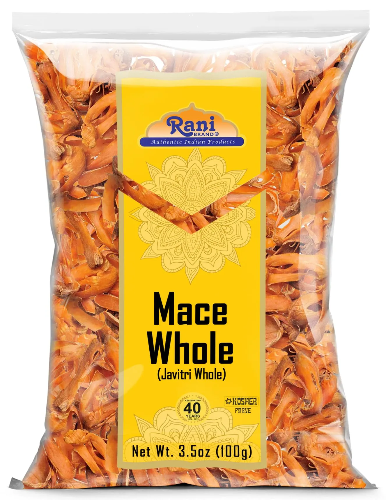 Rani Mace Whole (Javathri), Spice 3.5oz (100g) ~ All Natural | Vegan | Gluten Friendly | NON-GMO | Kosher | Indian Origin