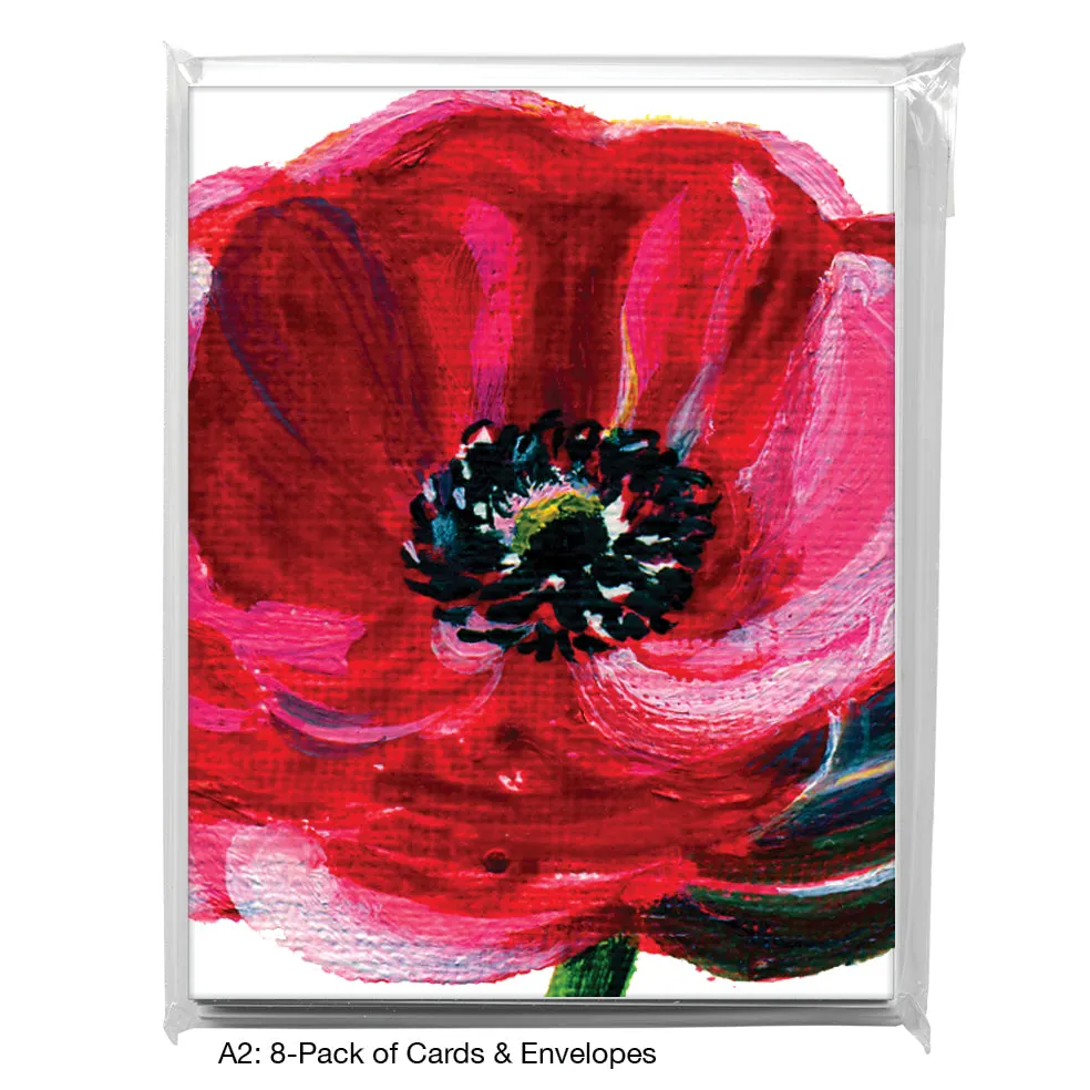 Ranunculus Magenta, Greeting Card (7609D)