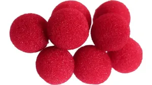 Reg Mini Sponge Balls (bag of 8) (Red)