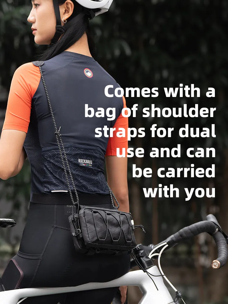 ROCKBROS 1L Bicycle Tube Bag - Dual Storage & Portable Shoulder Bag