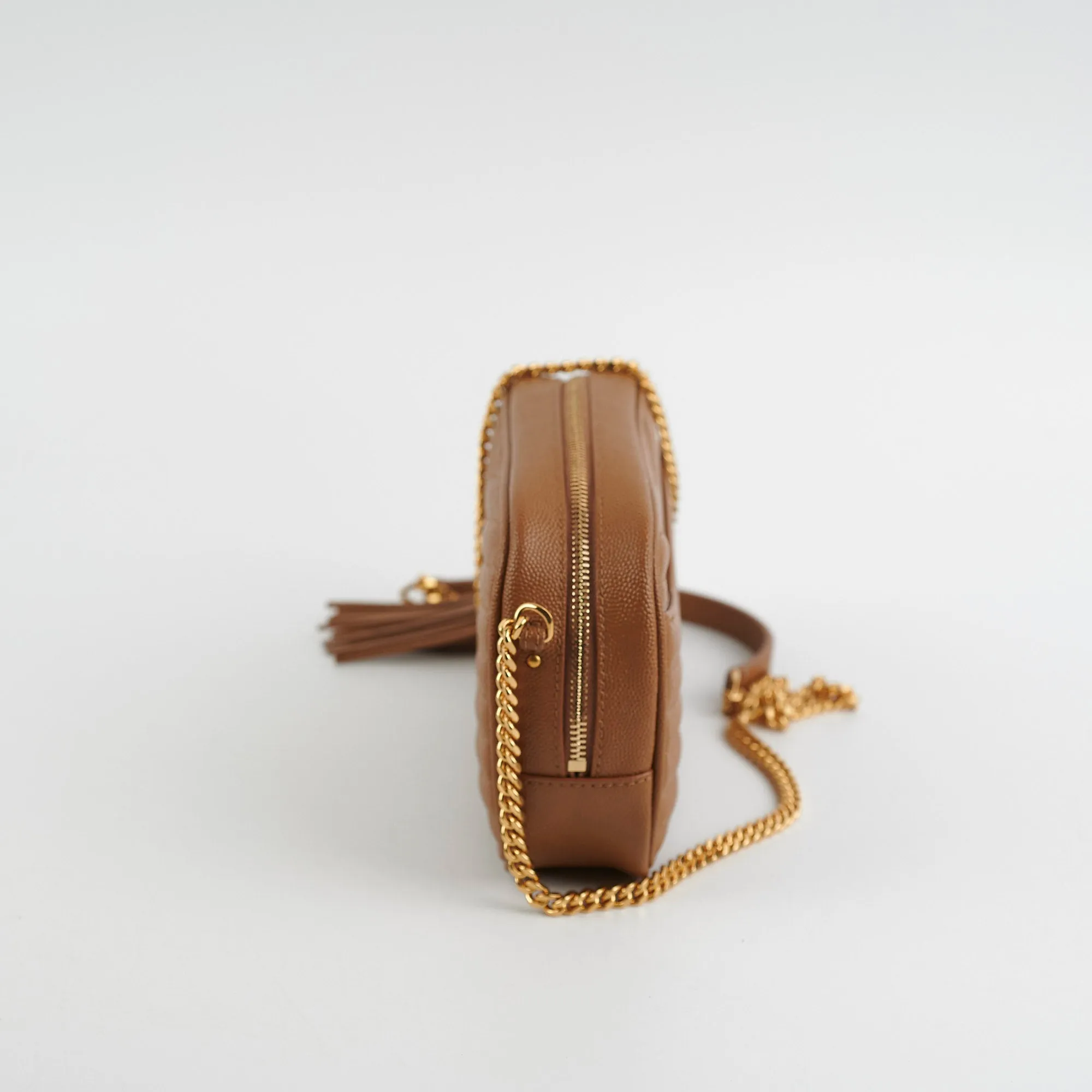 Saint Laurent Lou Mini Bag Tan