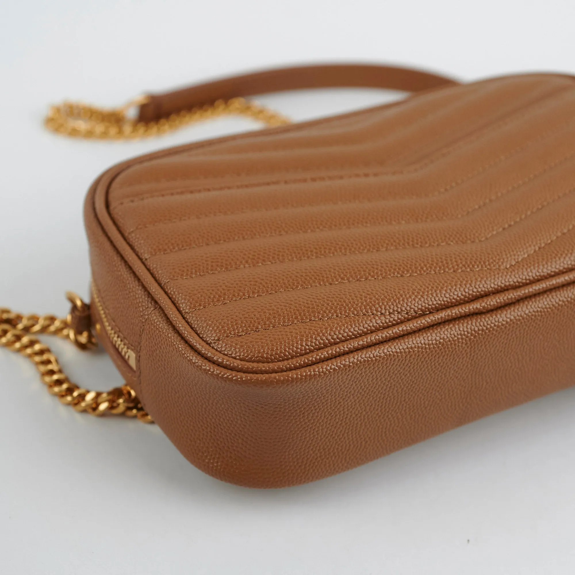 Saint Laurent Lou Mini Bag Tan