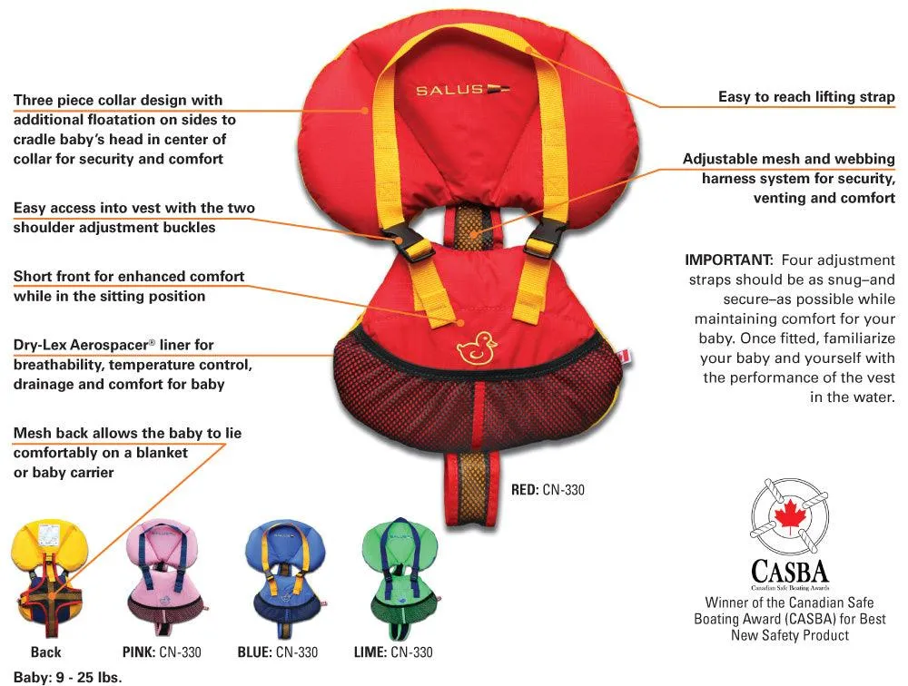 SALUS BIJOUX INFANT LIFE JACKET 9-25 LBS