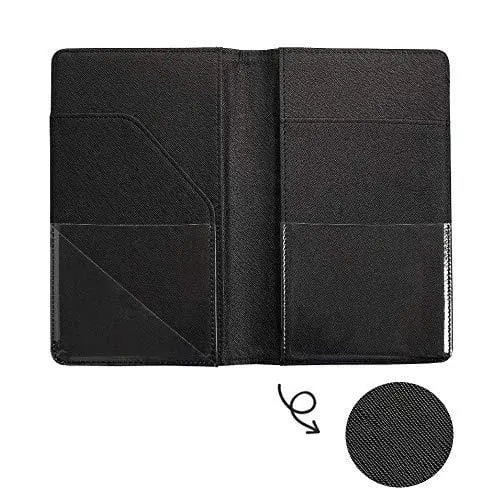 Server Book for Waitress, 4.7x7.5 Serving Book, Server Wallet, Waiter Book for Servers, Guest Check Holder Fit Apron Pocket (Black)