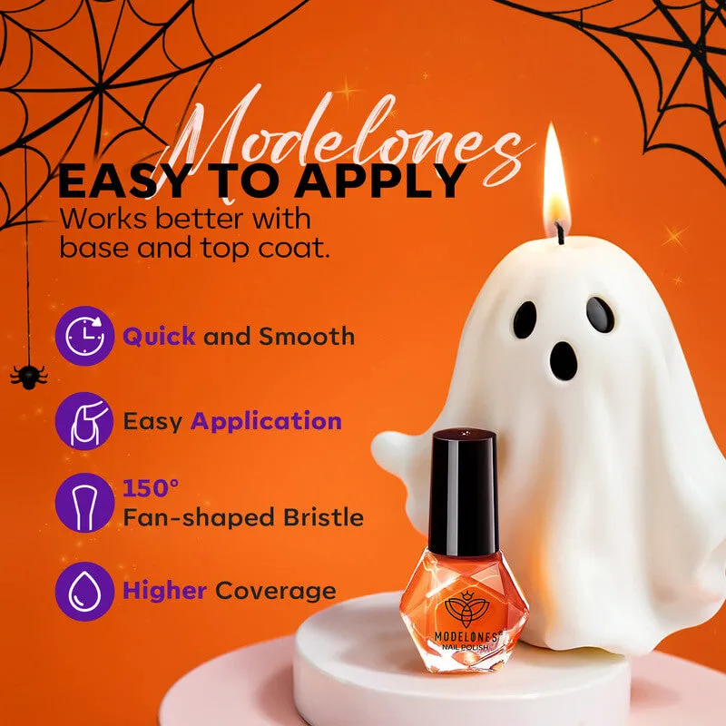 Shattered Mask - 6 Colors Halloween Cracked Nail Polish Mini Set 5ml