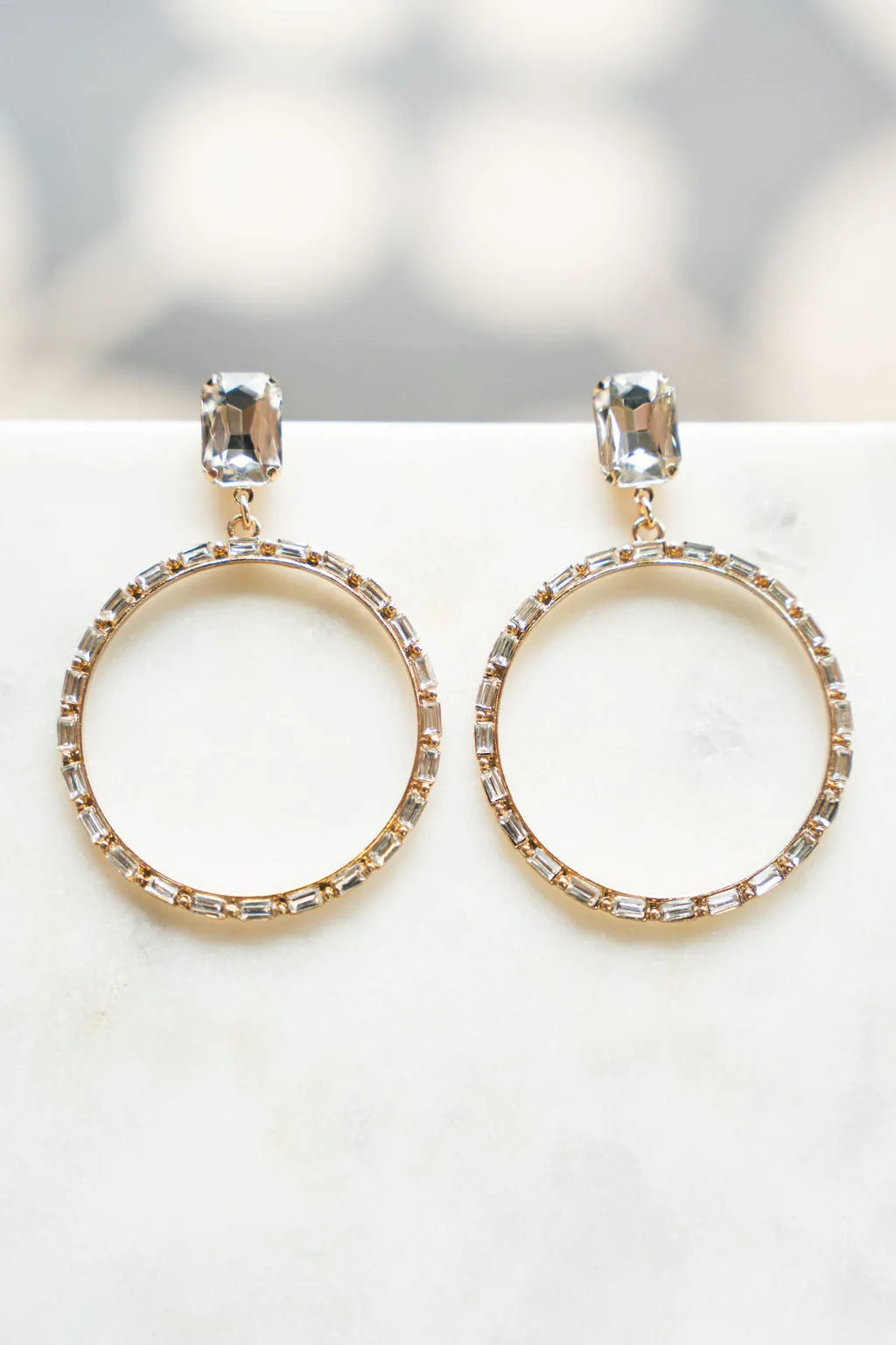 Shine Bright Like A Diamond Hoop Earrings