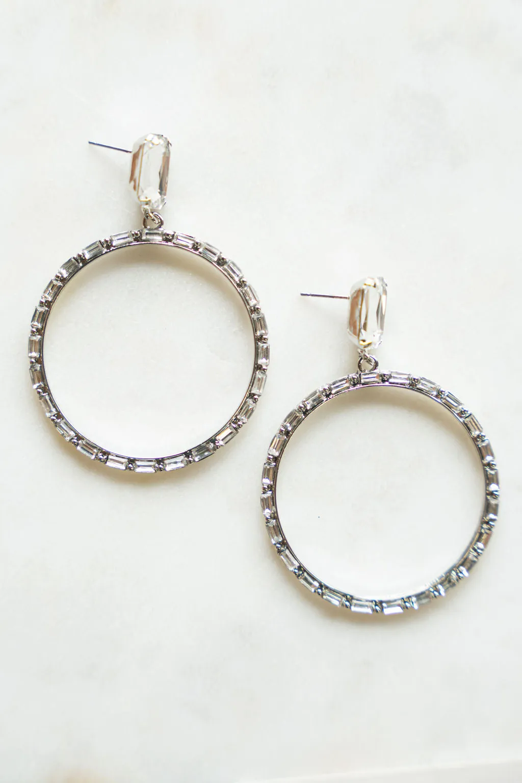 Shine Bright Like A Diamond Hoop Earrings