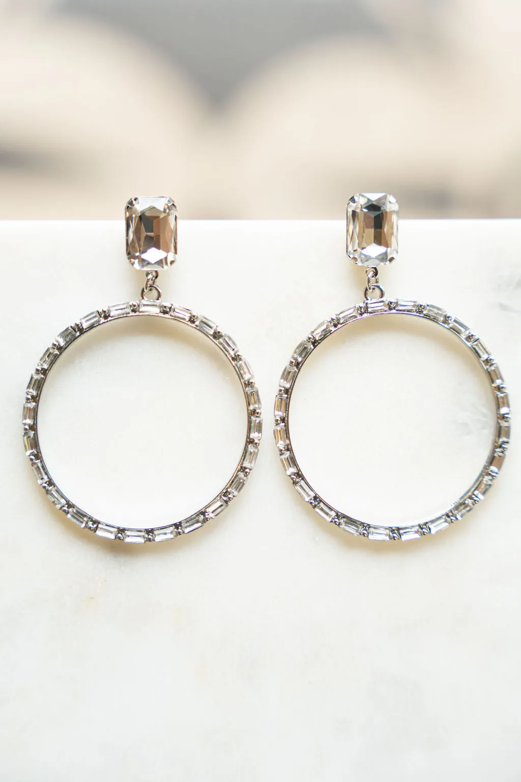 Shine Bright Like A Diamond Hoop Earrings