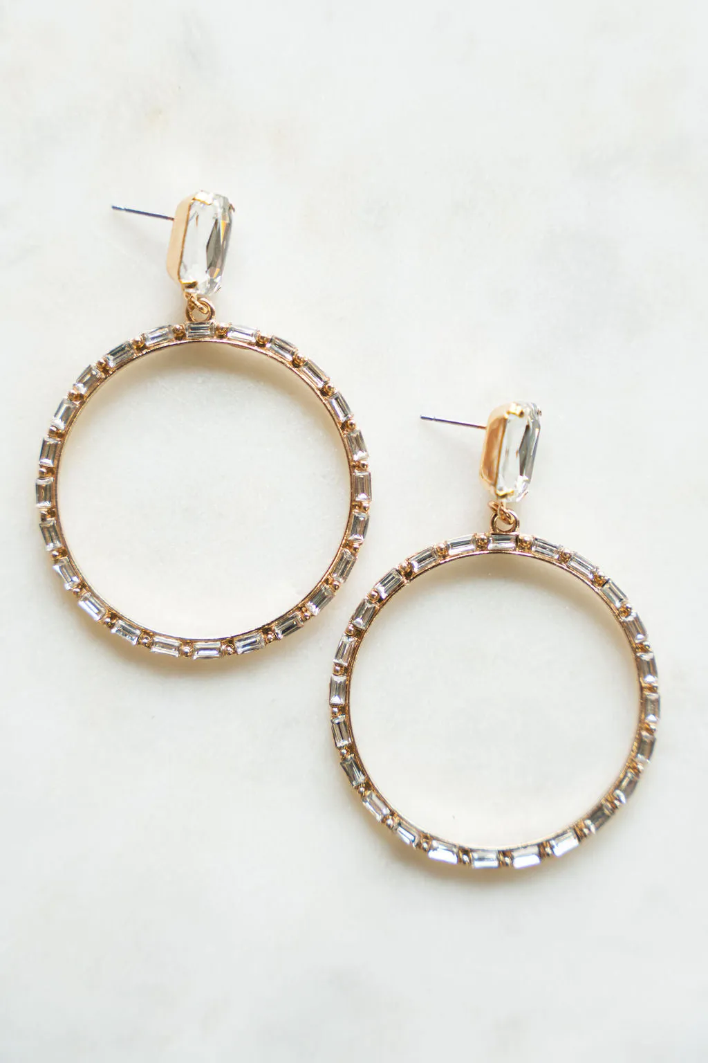 Shine Bright Like A Diamond Hoop Earrings