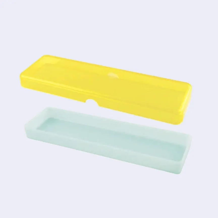 SKLO Transparent Pen Case (Lemon x Mint)