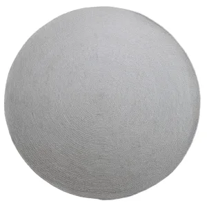 Spiro 200cm Round Wool & Viscose Rug  - Ivory