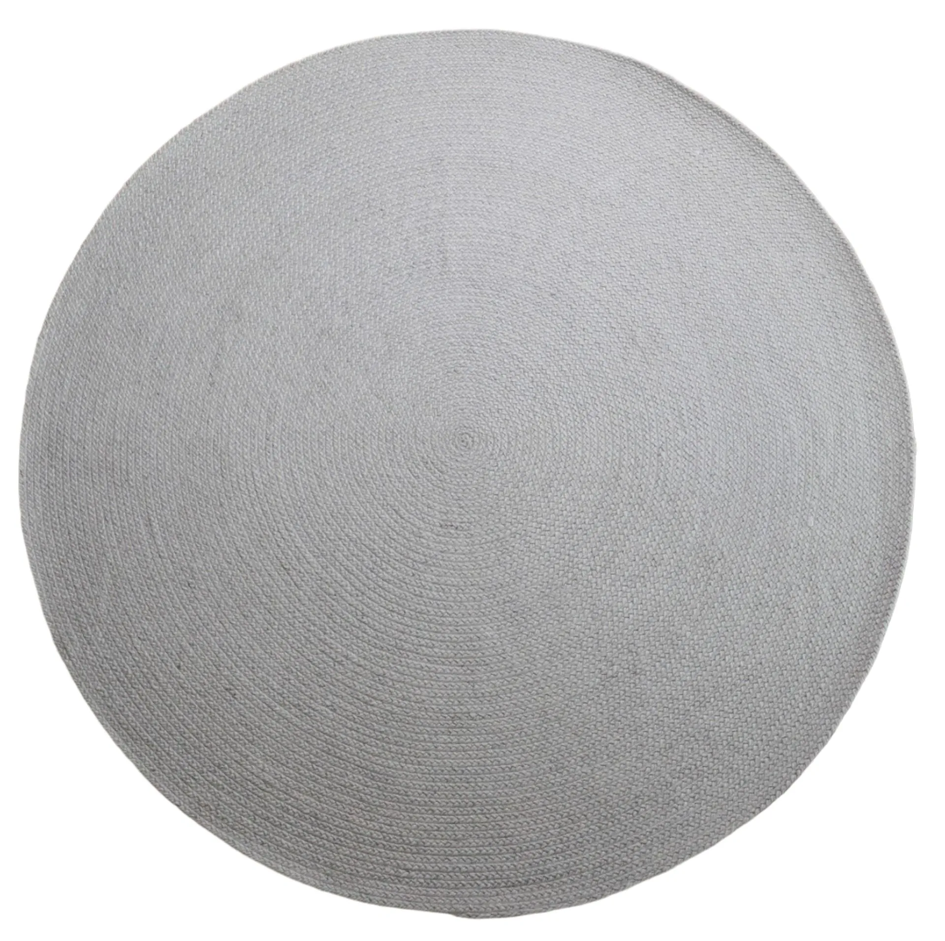 Spiro 200cm Round Wool & Viscose Rug  - Ivory