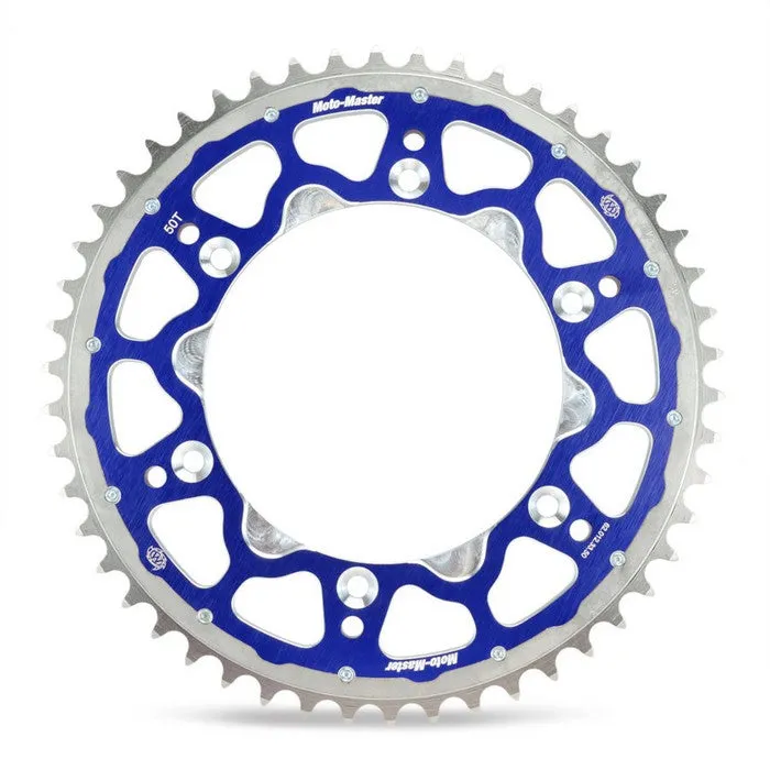 *SPROCKET REAR MOTO MASTER FUSION DUAL RING GAS GAS HUSQVARNA SHERCI BLUE