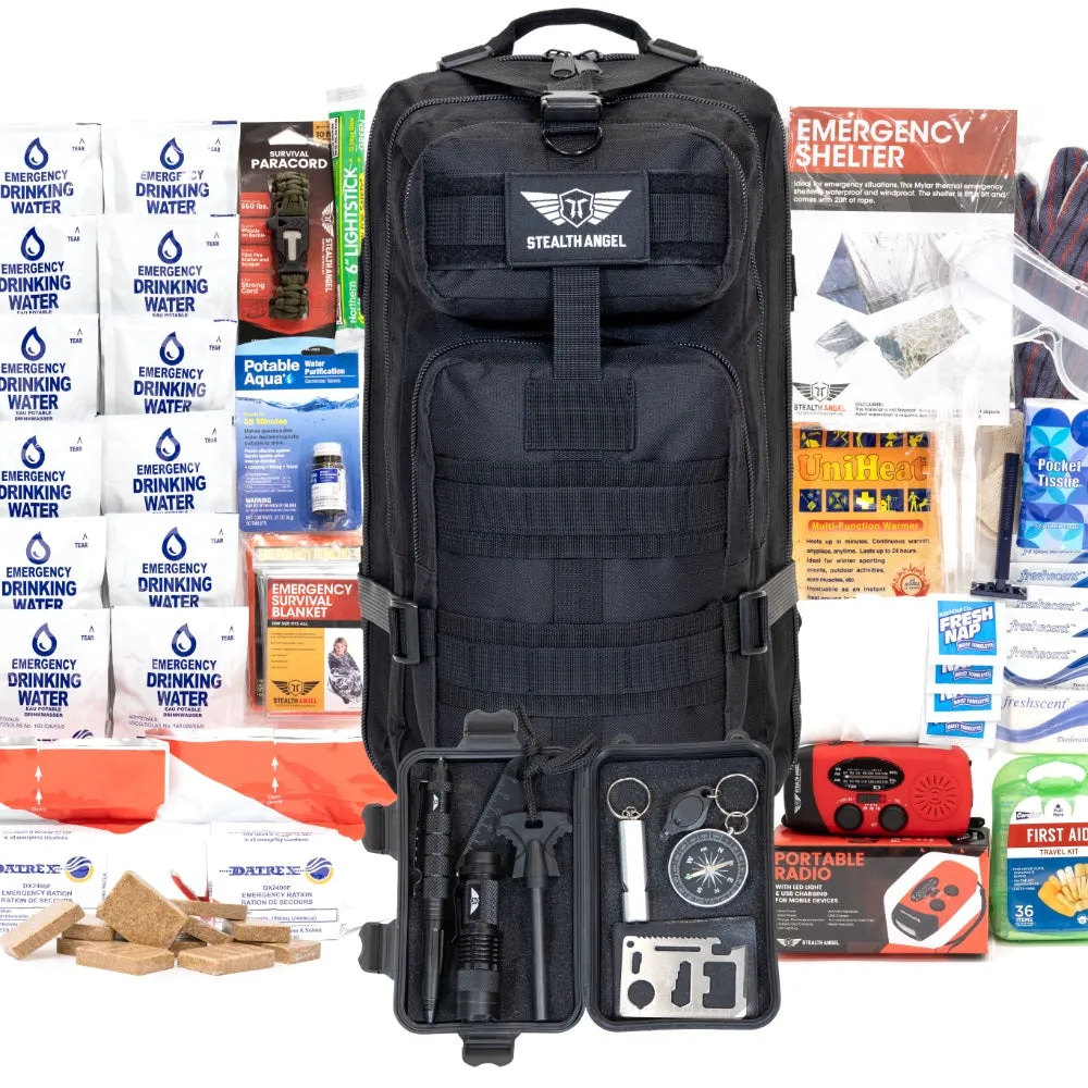 Stealth Angel 2 Person Emergency Kit / Survival Bag (72 Hours)