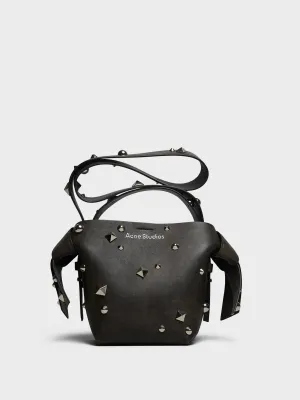 Studded Musubi Bag in Dark Brown