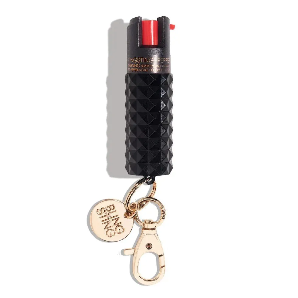 Studded Pepper Spray - Black