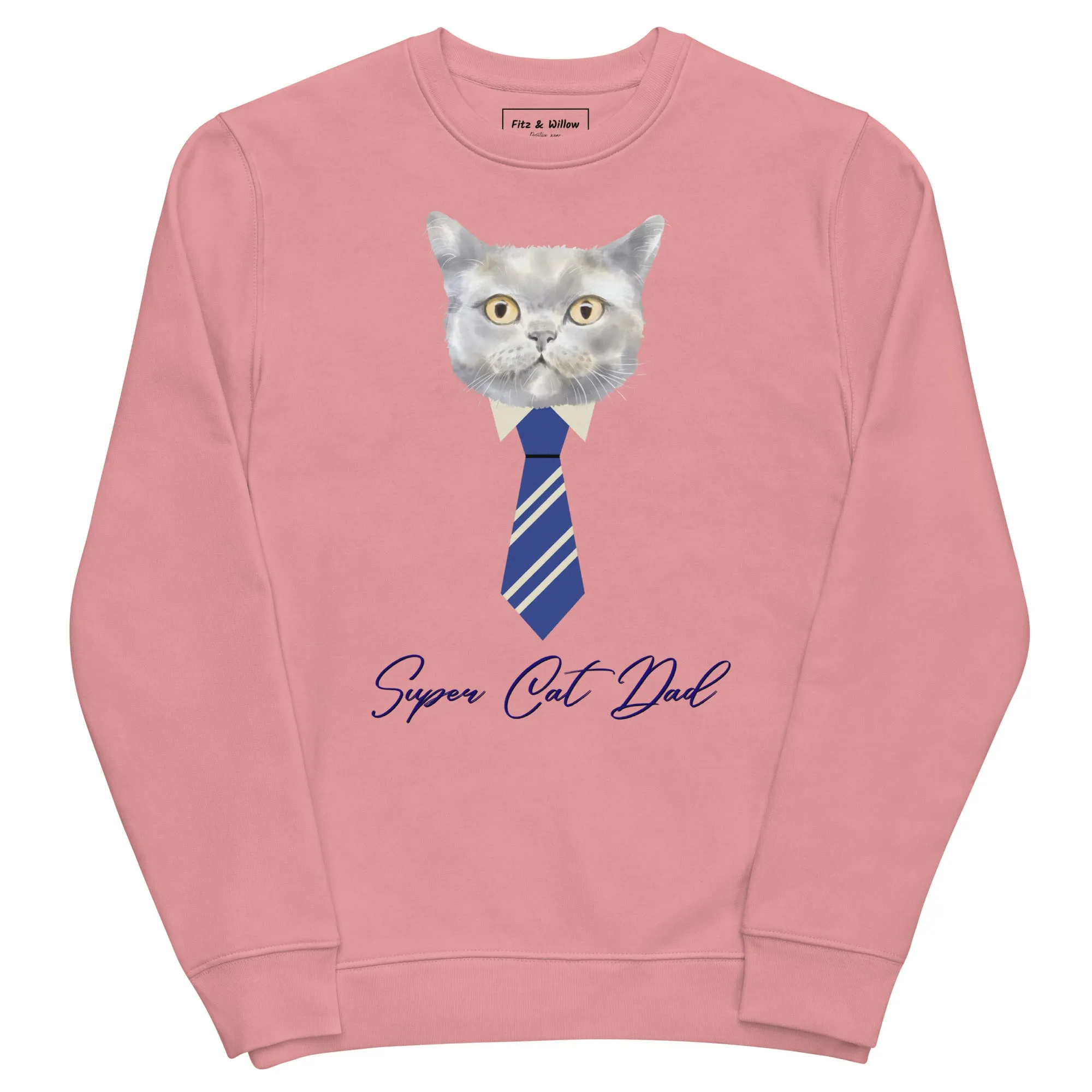 Super Cat Dad, Unisex eco sweatshirt