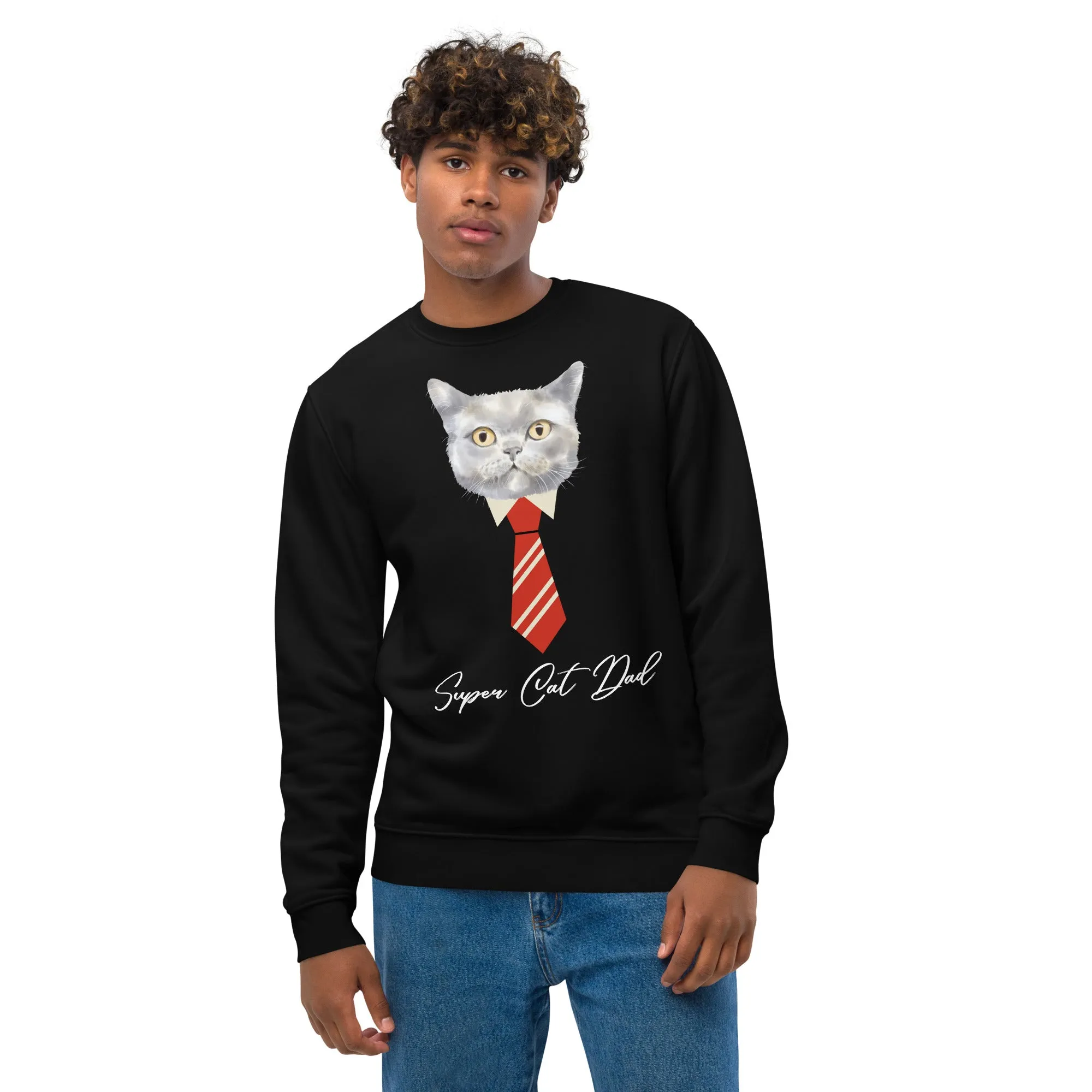 Super Cat Dad, Unisex eco sweatshirt