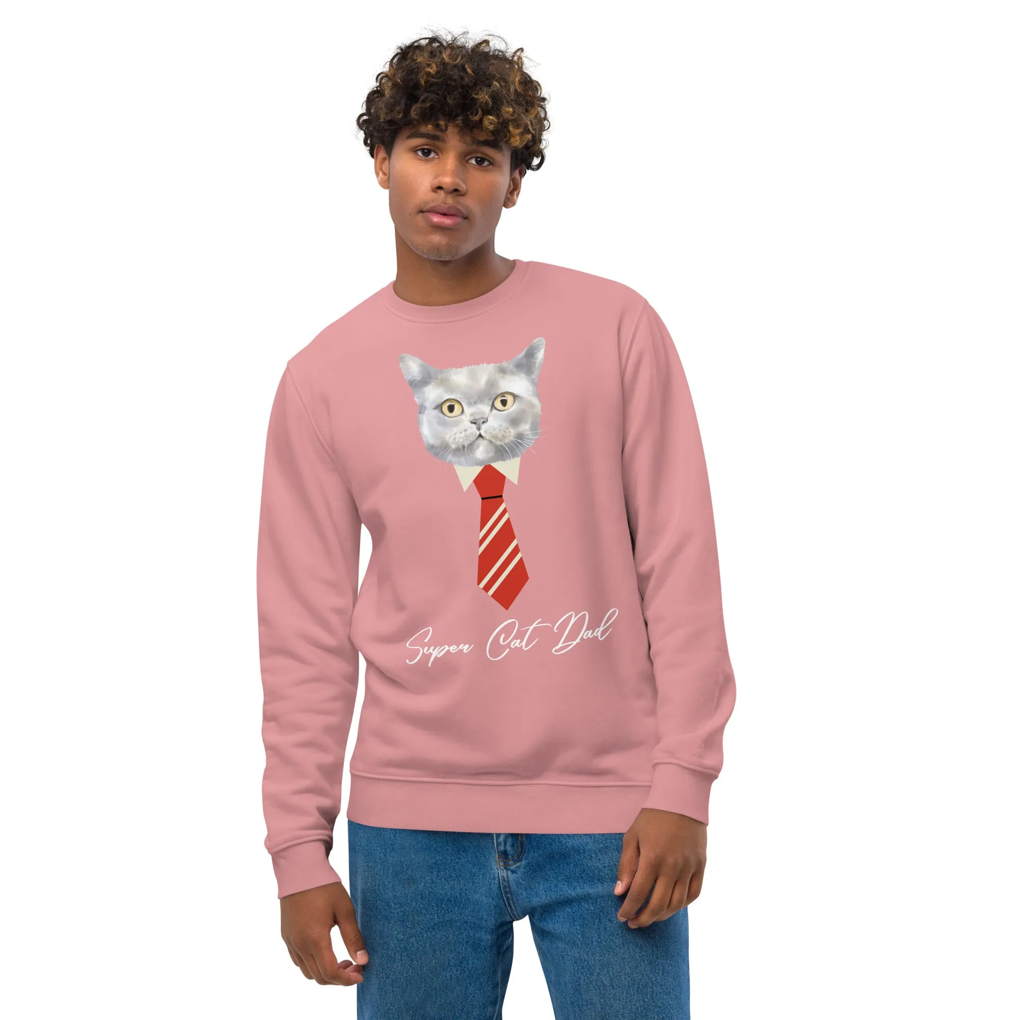 Super Cat Dad, Unisex eco sweatshirt