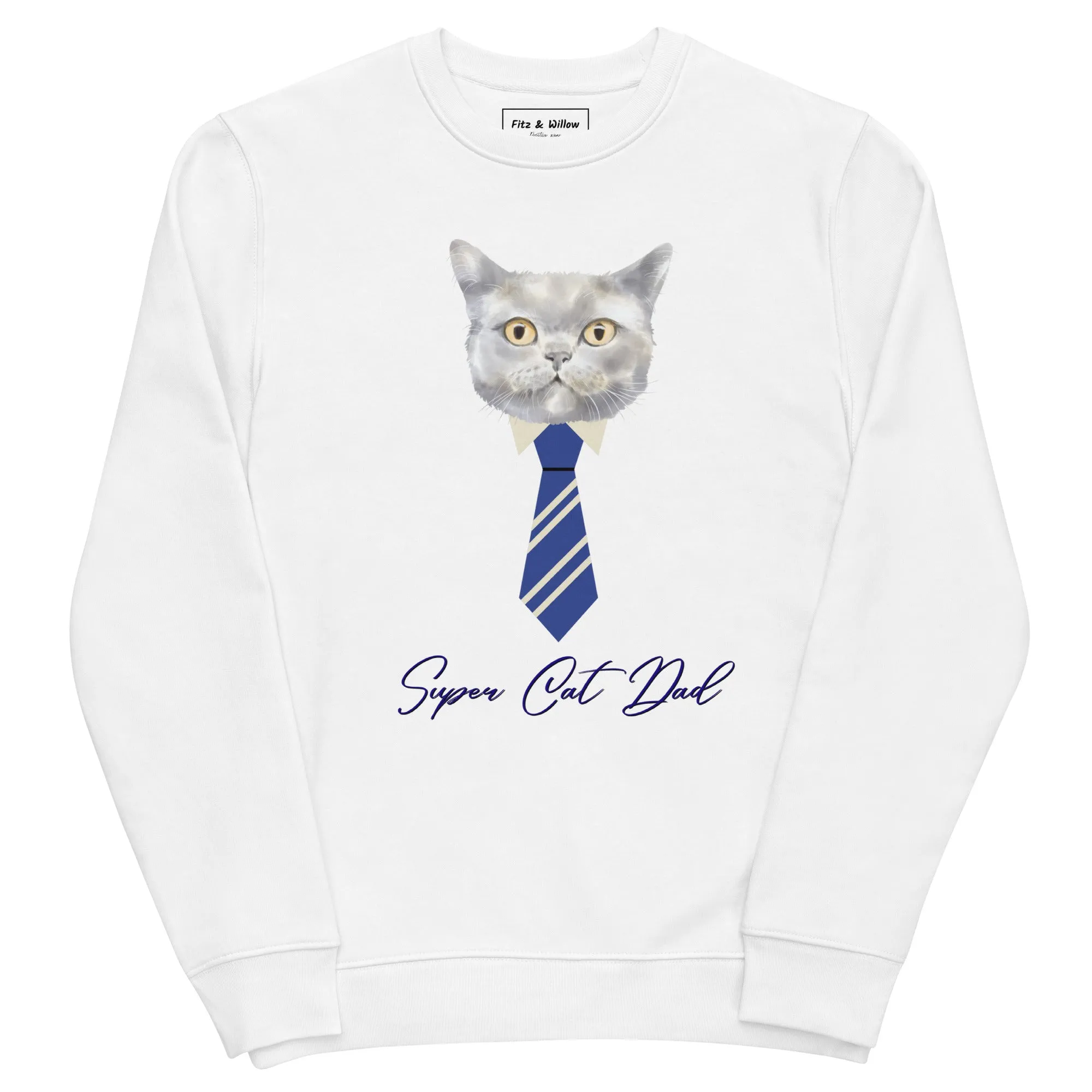 Super Cat Dad, Unisex eco sweatshirt