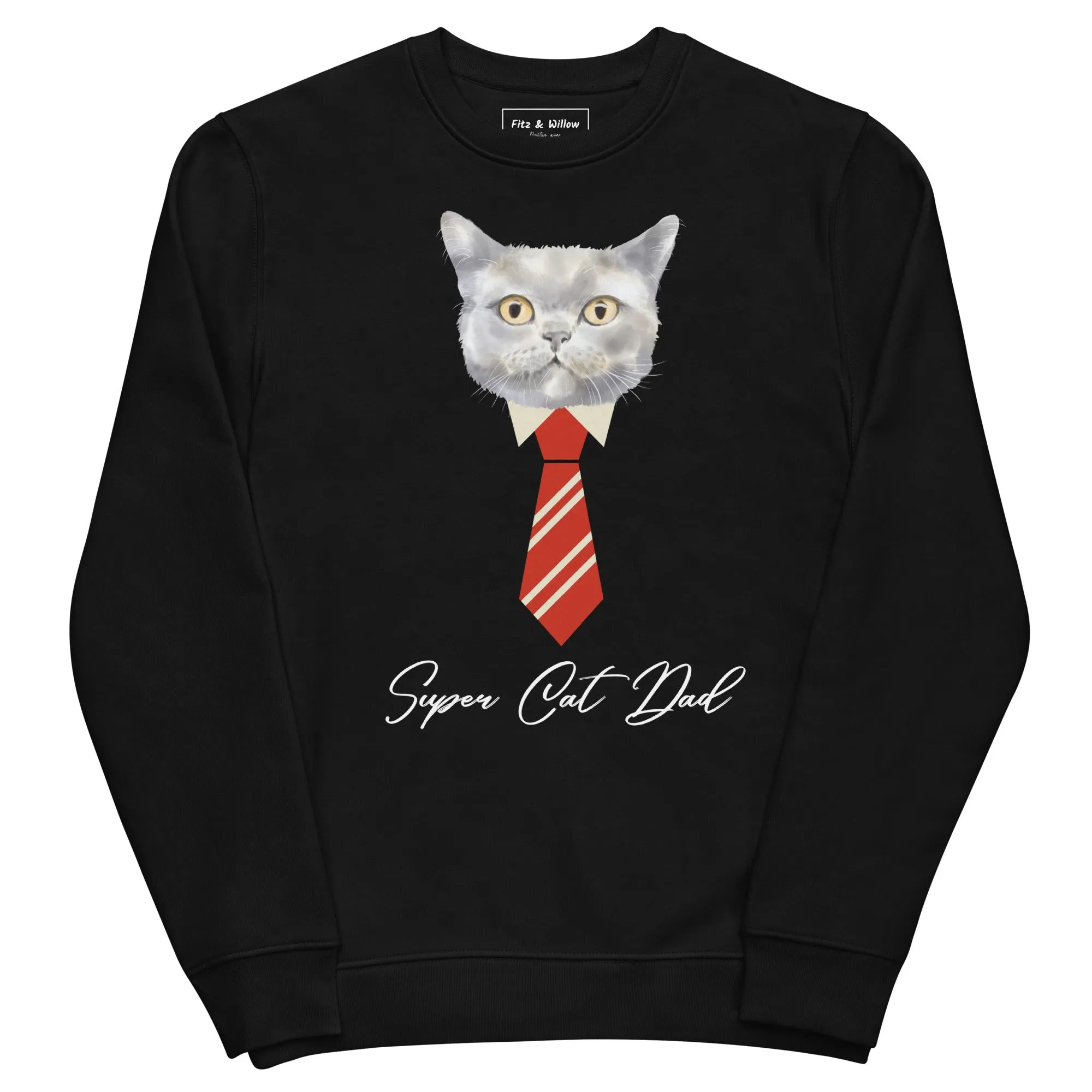 Super Cat Dad, Unisex eco sweatshirt