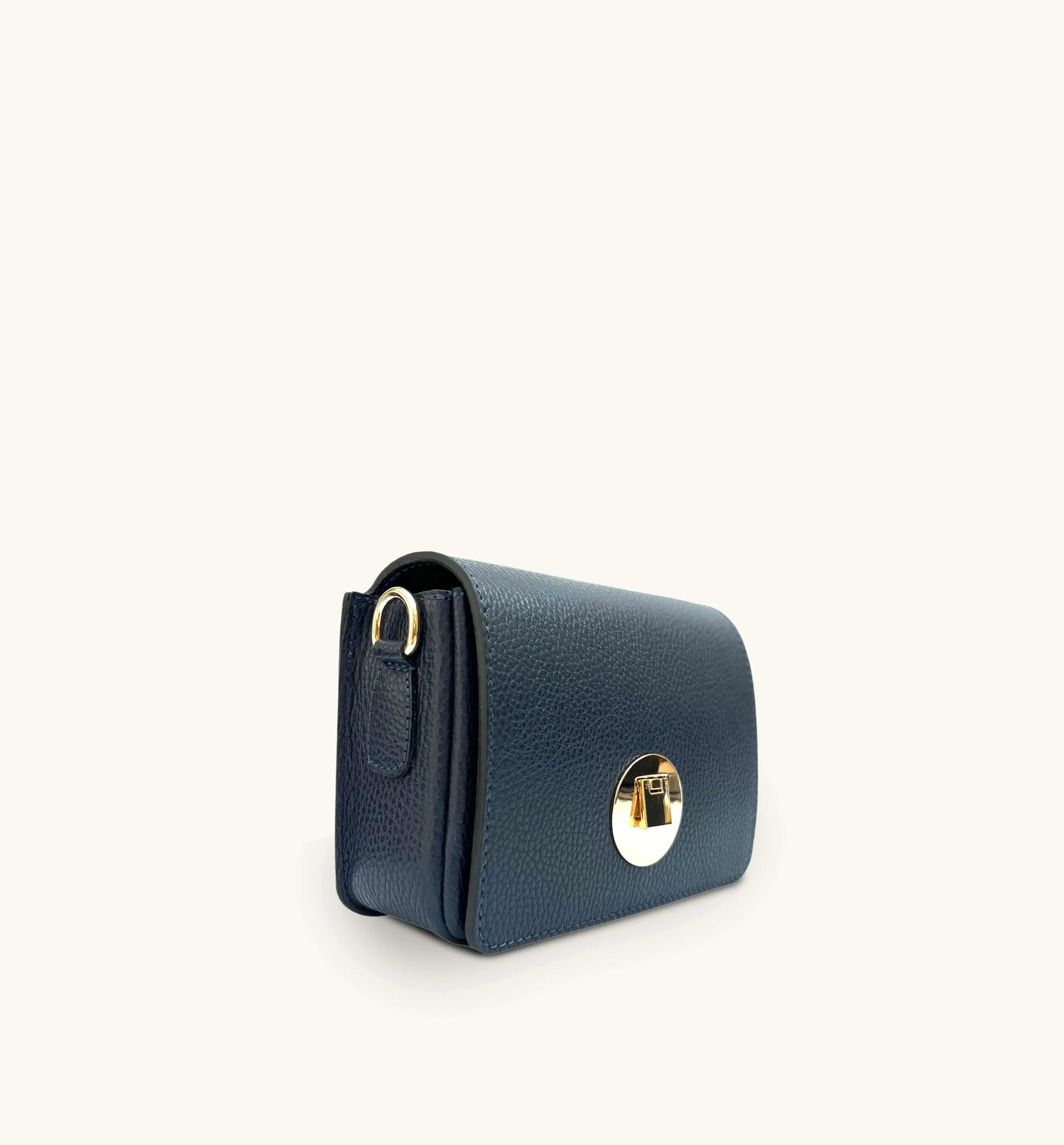 The Newbury Navy Leather Bag