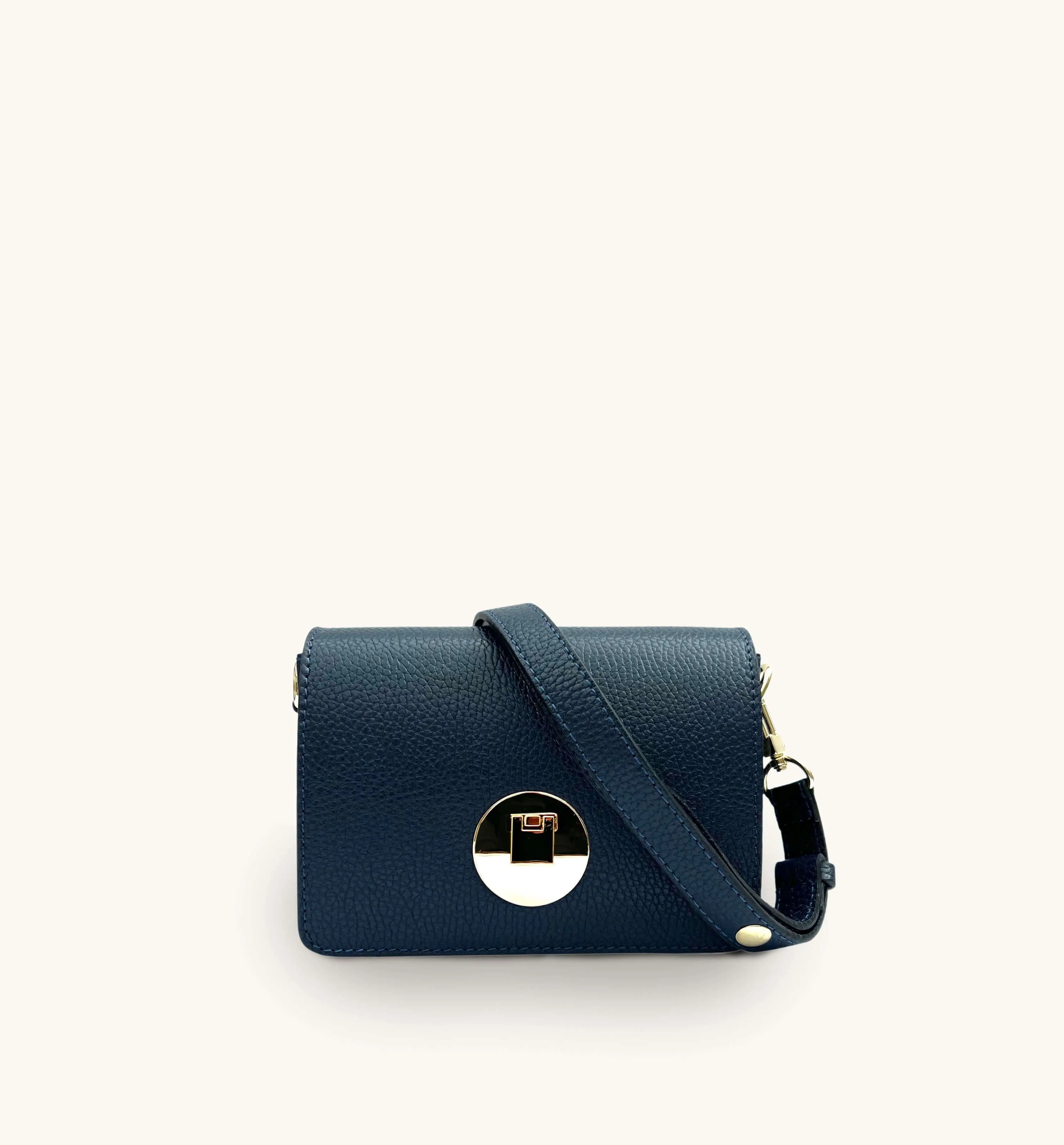 The Newbury Navy Leather Bag