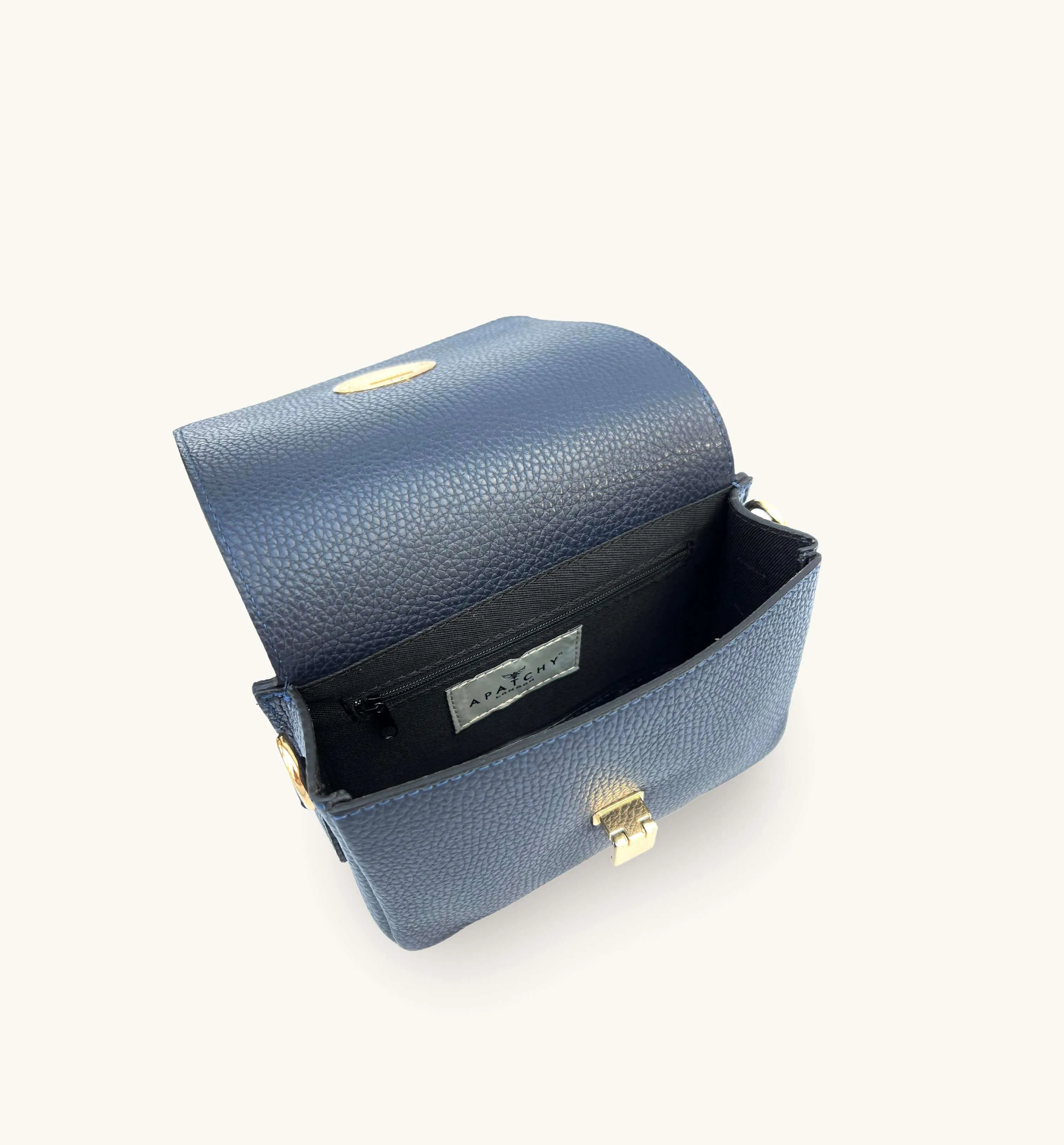 The Newbury Navy Leather Bag