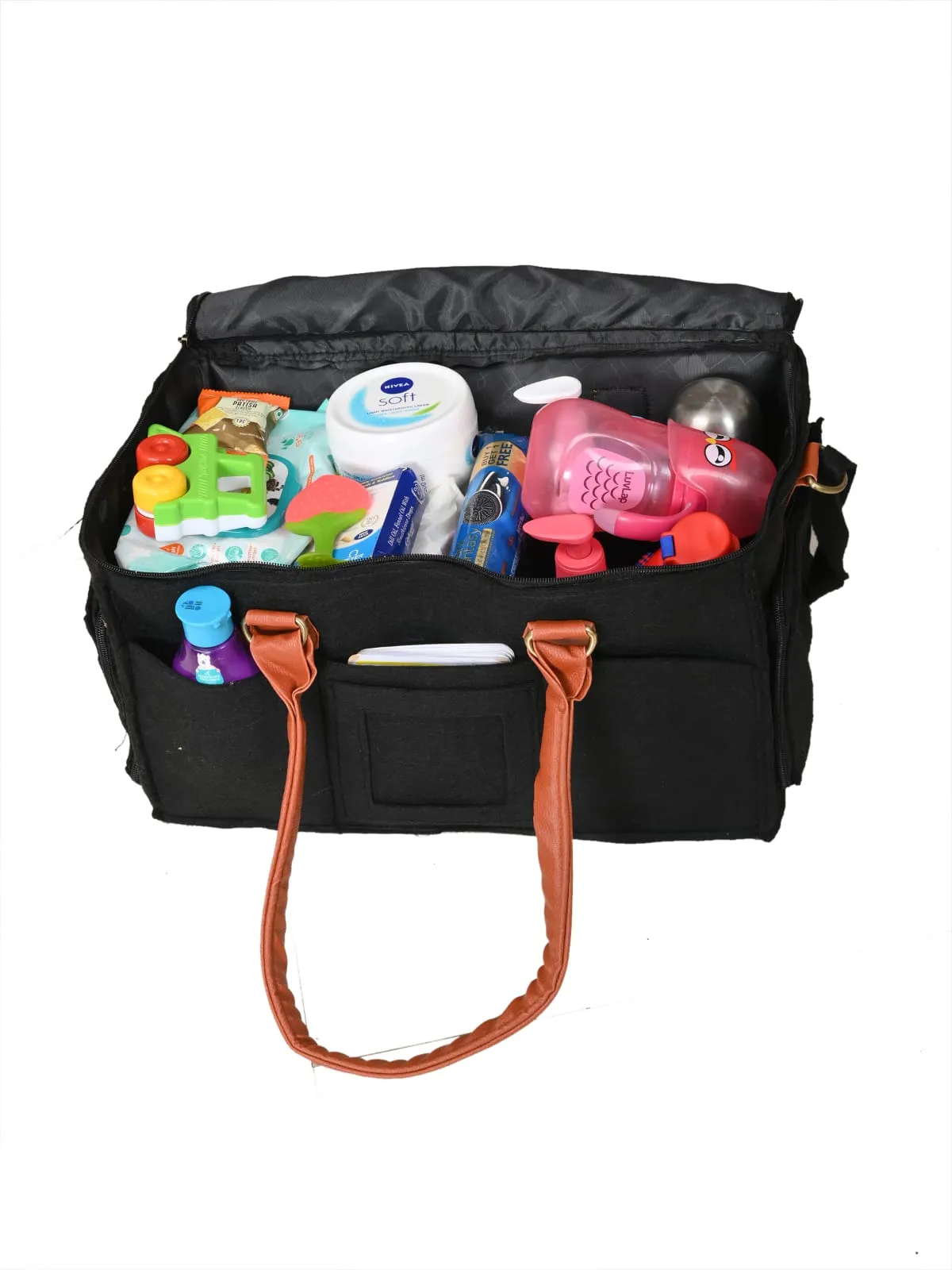 Travel tote bag | Diaper Caddy | Multifunctional Diaper bag| Unisex Diaper Bag | Traveling Baby bag | Diaper caddy with lid