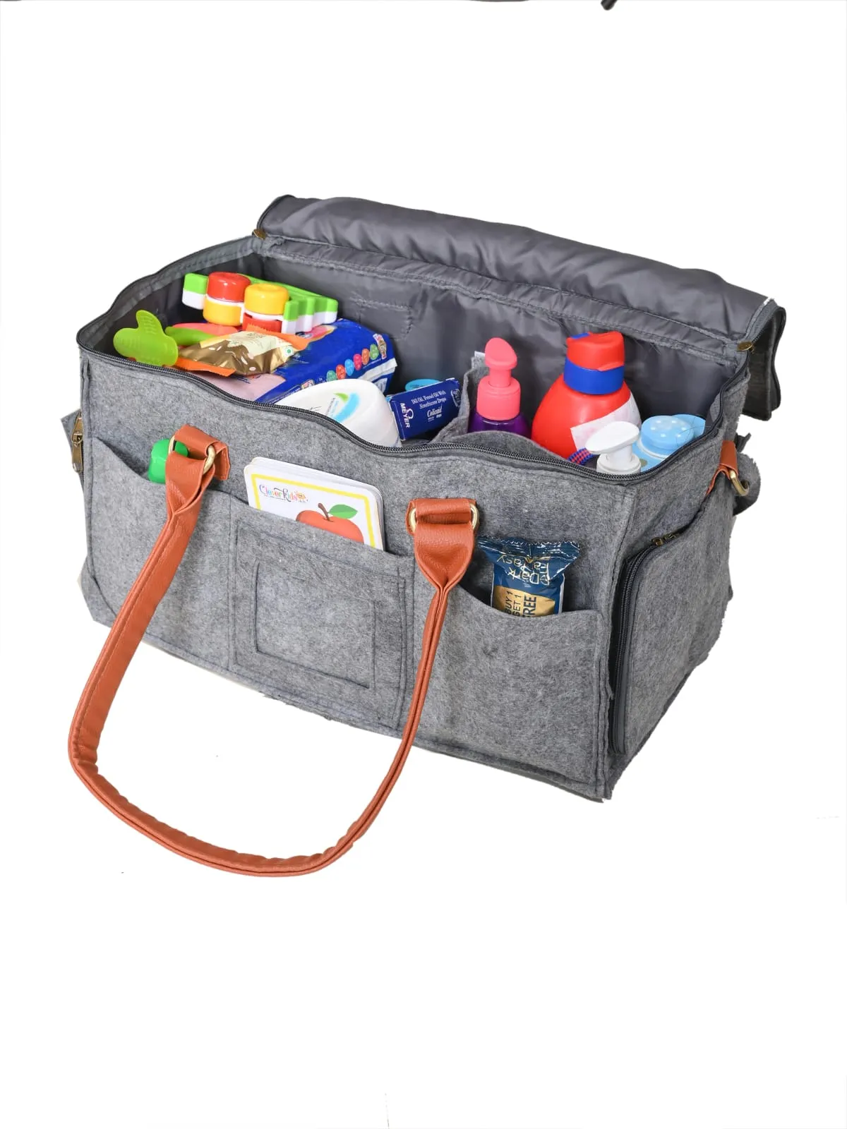 Travel tote bag | Diaper Caddy | Multifunctional Diaper bag| Unisex Diaper Bag | Traveling Baby bag | Diaper caddy with lid