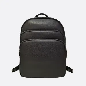 Unisex cowhide leather backpack Crescent design